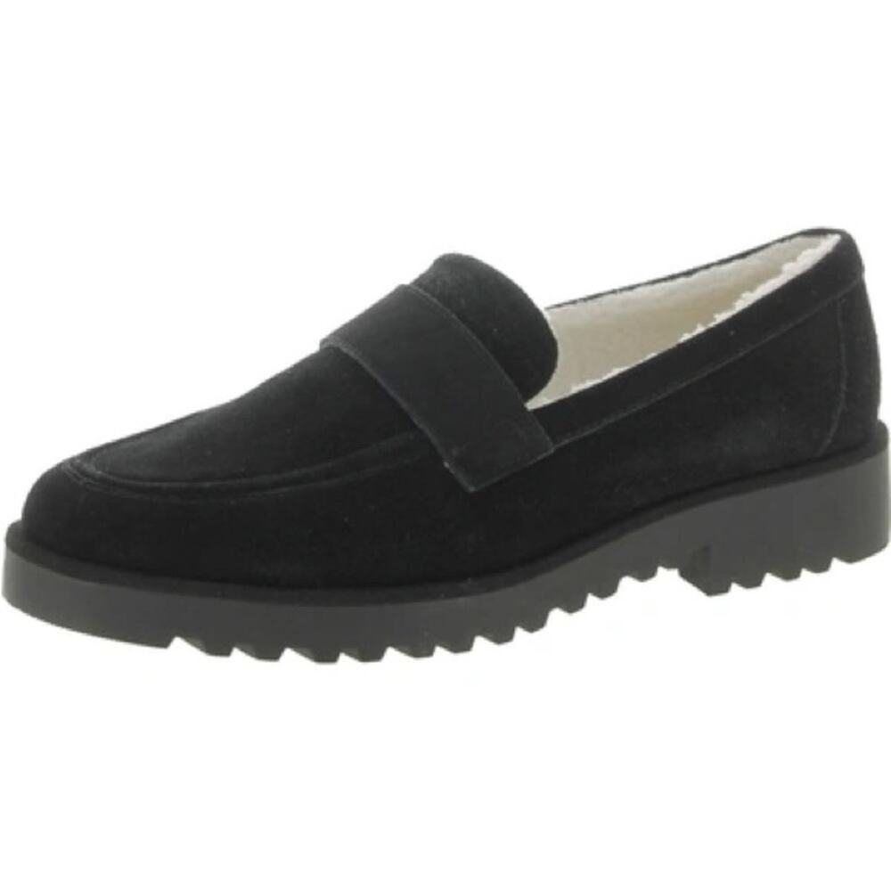 Franco Sarto Women’s Carol 3 Slip On Loafers Black Leather Sz 7